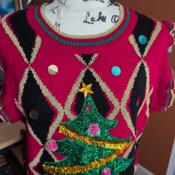 Blizzard Bay Ugly Christmas Sweater NWT Sz L - Picture 2 of 10